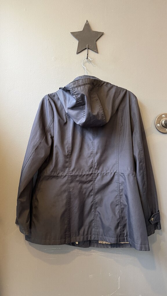 Hooded Zip Up Trench Coat
