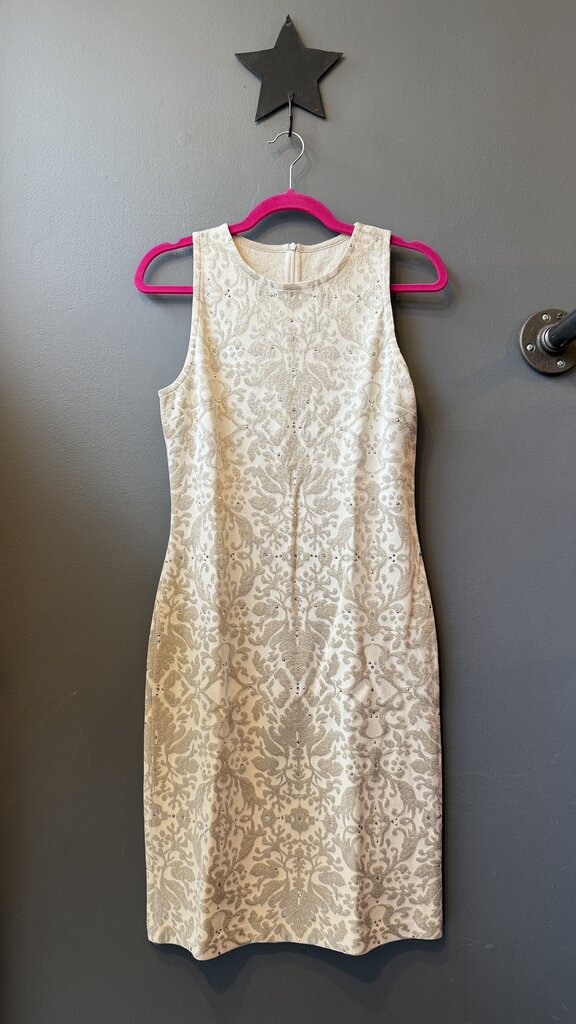 Damask Knit Sheath Dress