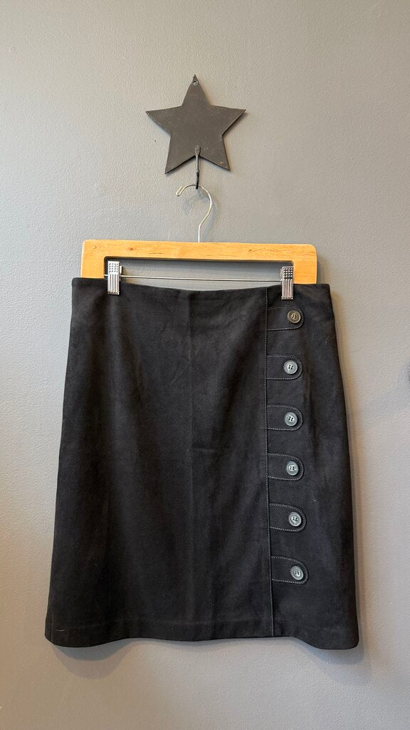Button Front Skirt