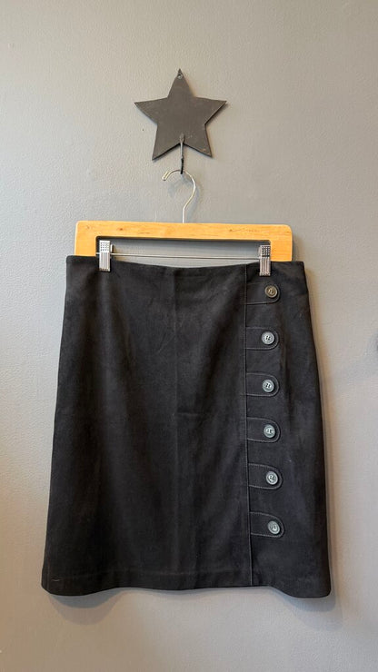 Button Front Skirt