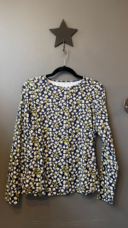 Floral Stretch Lonsleeve Top