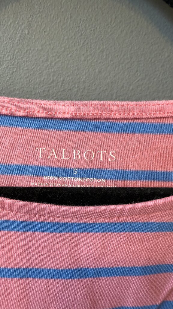 Button Sleeve Stripe TShirt