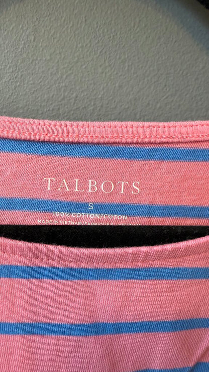 Button Sleeve Stripe TShirt