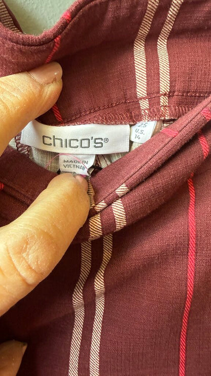 Wide Leg Stripe Pants