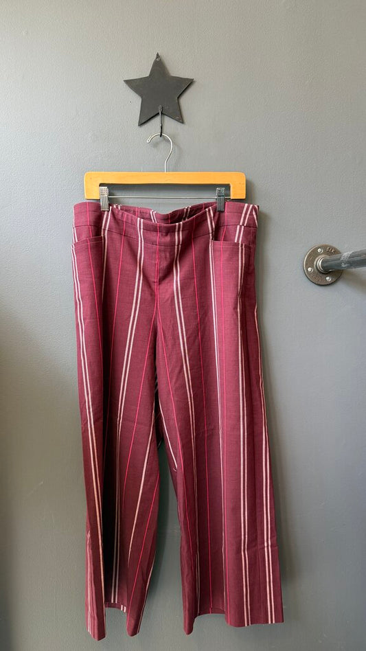 Wide Leg Stripe Pants