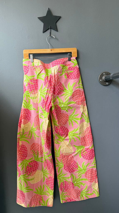 Wide Leg Pineapple Pants