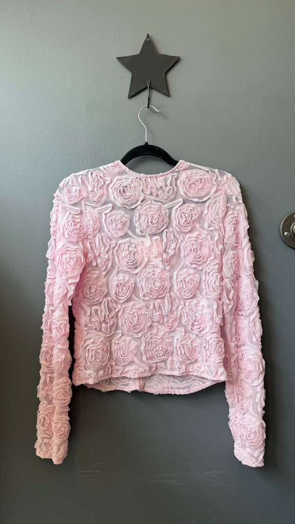 Rose Sheer Mesh Longsleeve
