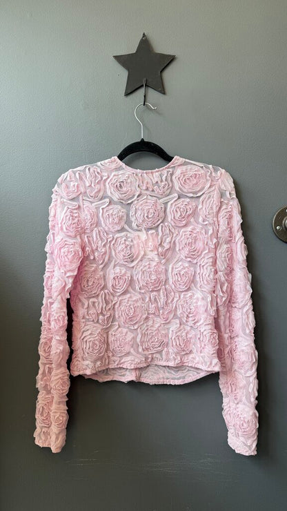 Rose Sheer Mesh Longsleeve