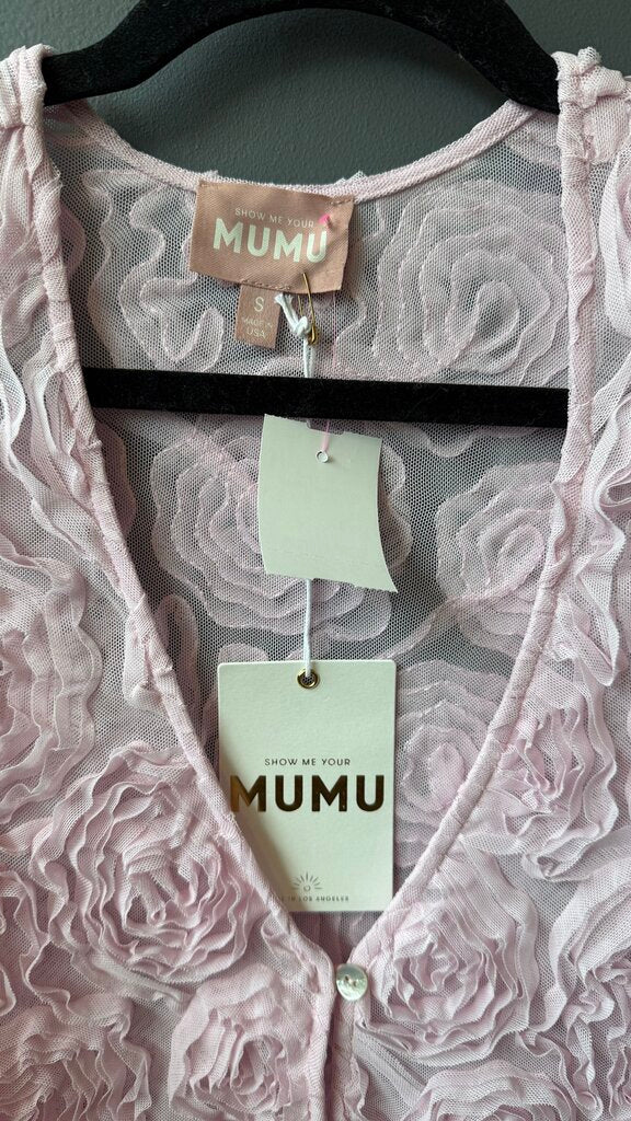 Rose Sheer Mesh Longsleeve