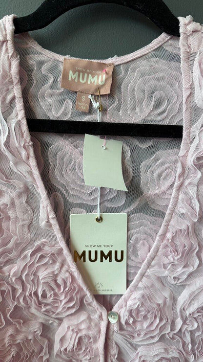 Rose Sheer Mesh Longsleeve