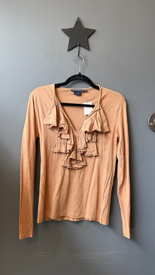 Ruffle Pima Cotton Longsleeve
