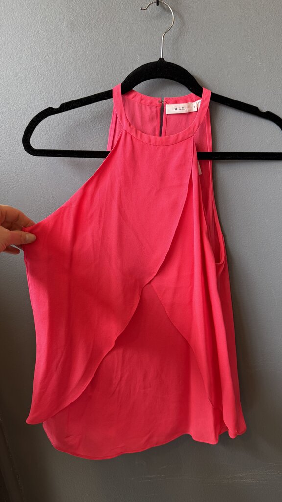 High Neck Silk Top