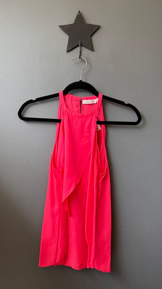 High Neck Silk Top