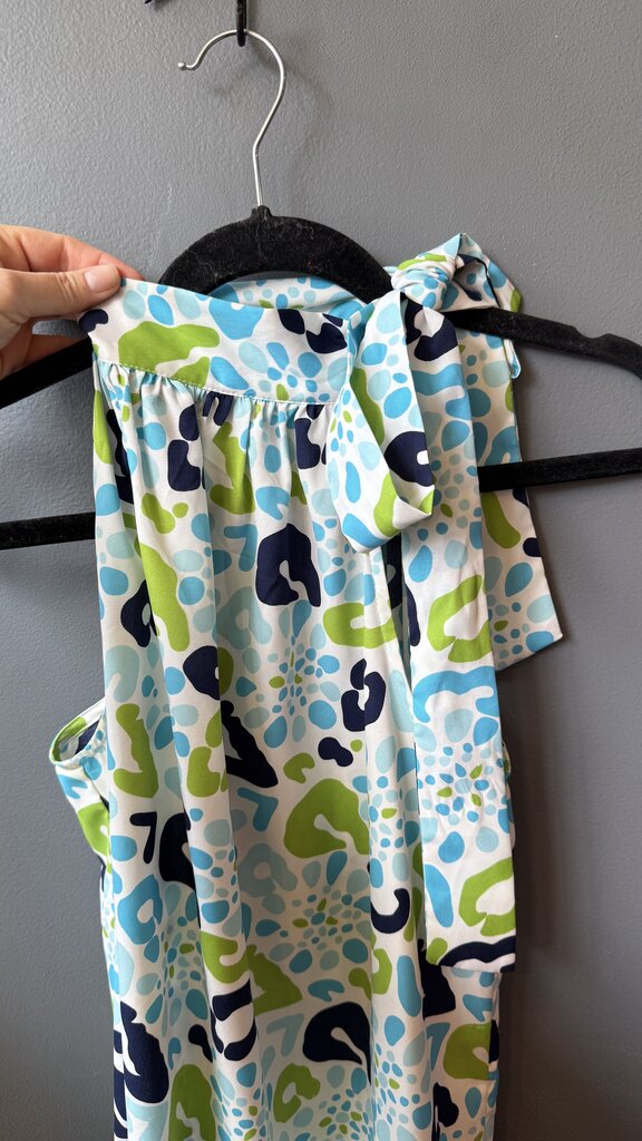 High Neck Tie Aline Dress
