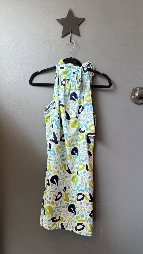High Neck Tie Aline Dress