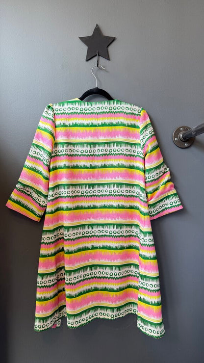 Stripe Dot Longline Jacket