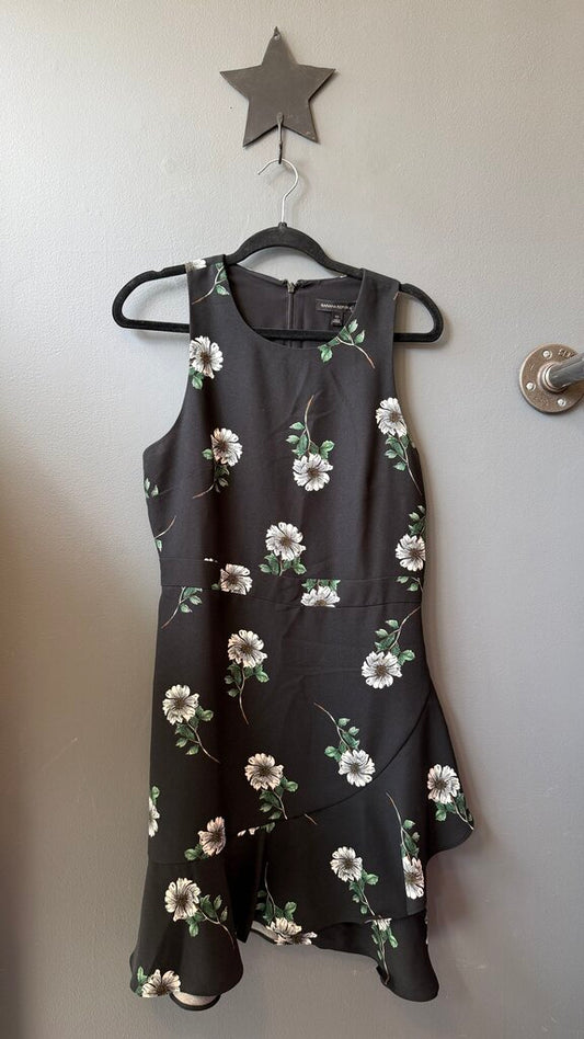 Fit Flare Ruffle Floral Dress