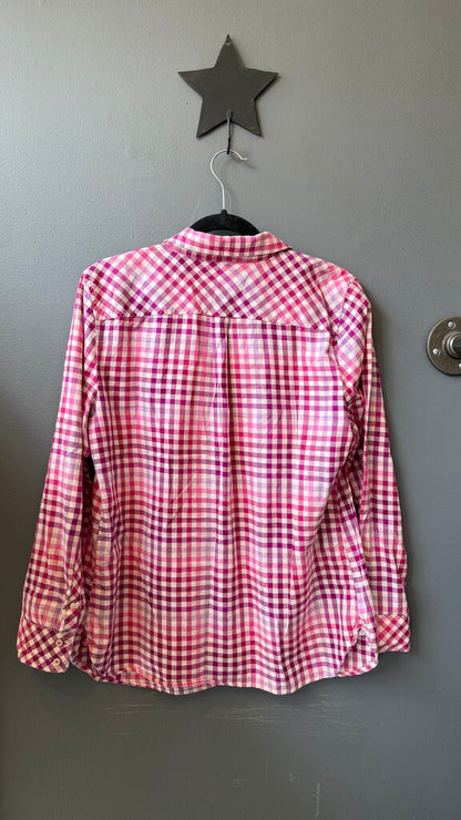 Gingham Plaid Button Up Shirt
