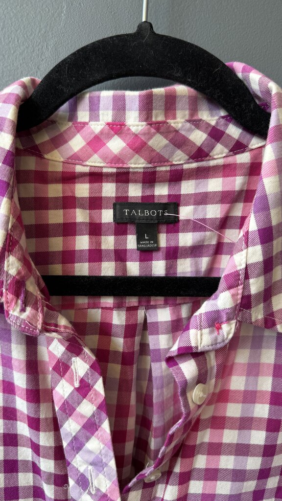 Gingham Plaid Button Up Shirt