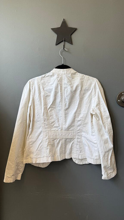 Fitted White Jacket