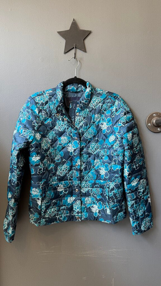 Down Floral Puffer Jacket