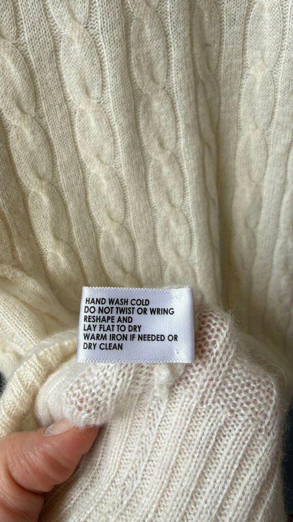 Cashmere Cableknit Mini Dress