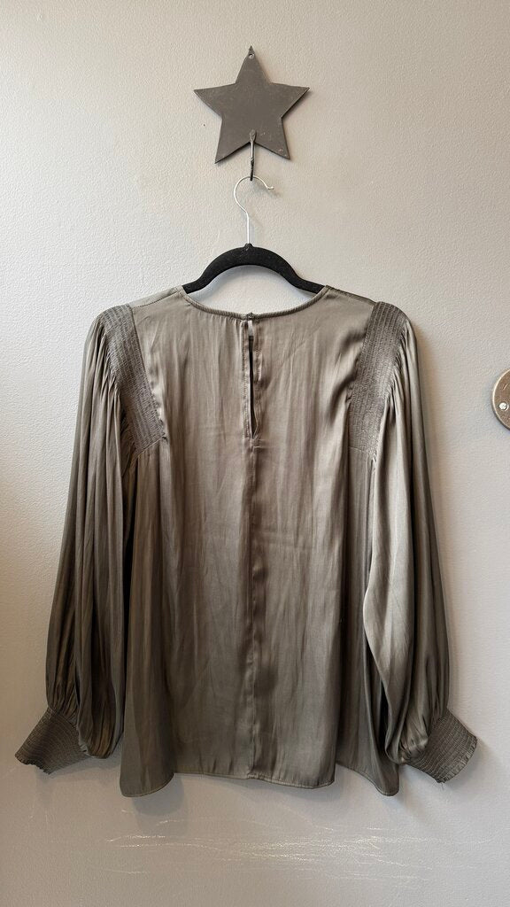Satin Longsleeve Blouse