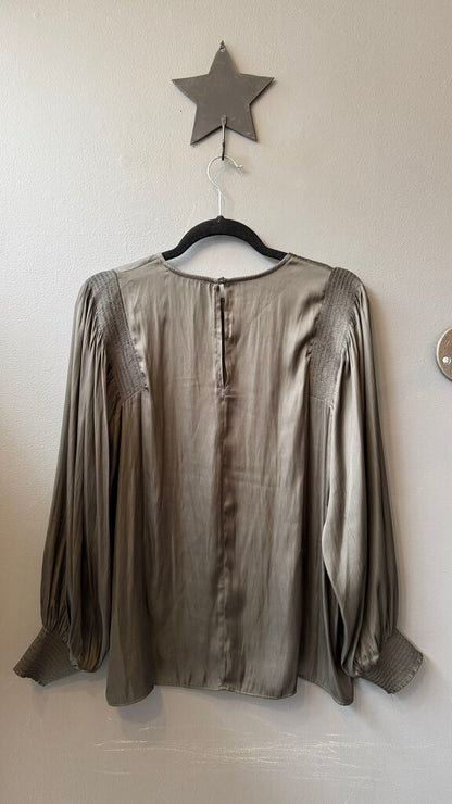 Satin Longsleeve Blouse