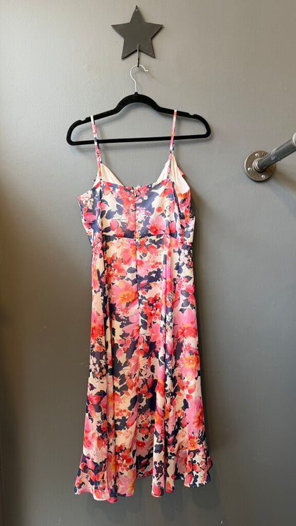 Floral Ruffle Midi Dress