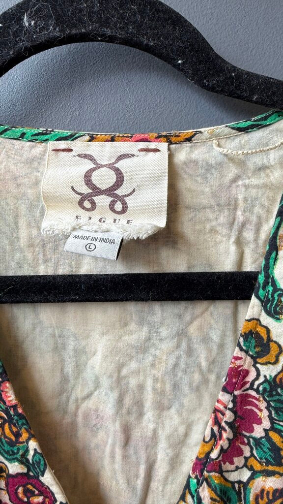 Metallic Thread Tassel Belt Midi Dress