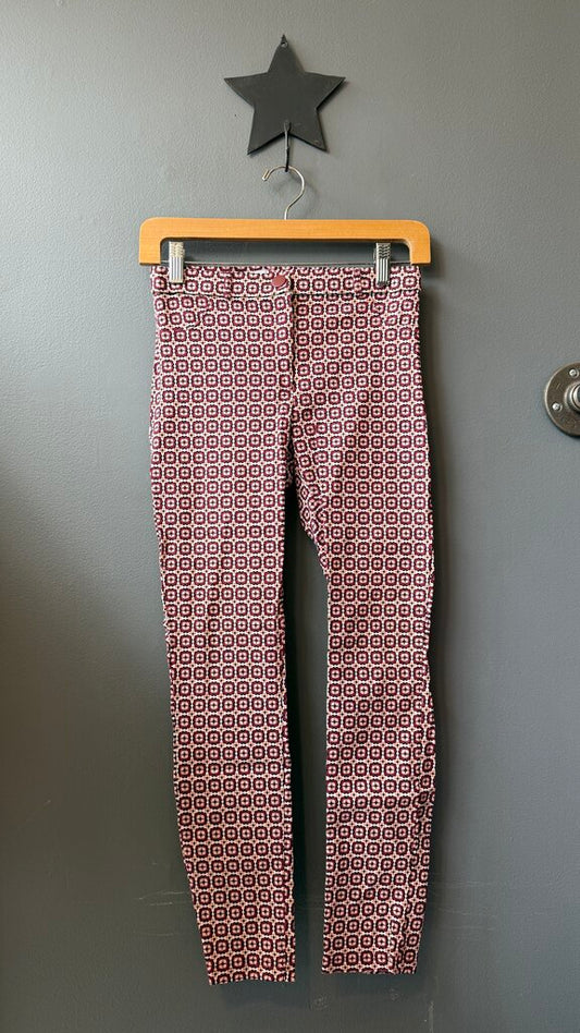 Skinny Stretch Floral Pants