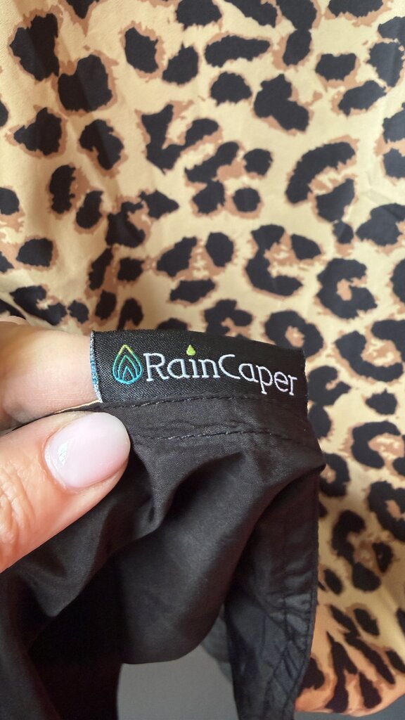 Reversible Leopard Rain Poncho