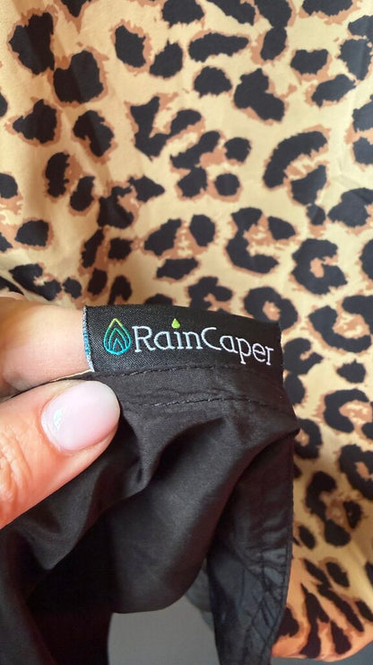 Reversible Leopard Rain Poncho