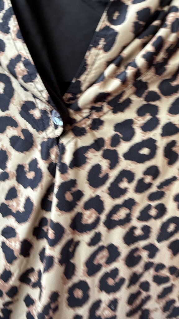 Reversible Leopard Rain Poncho