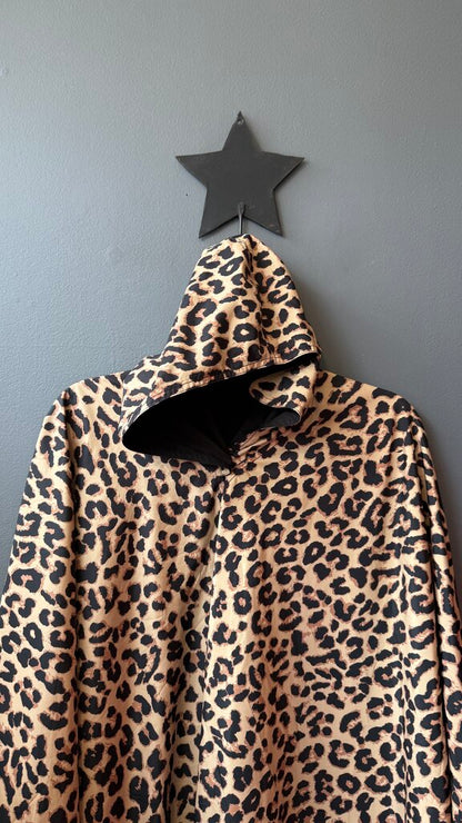 Reversible Leopard Rain Poncho