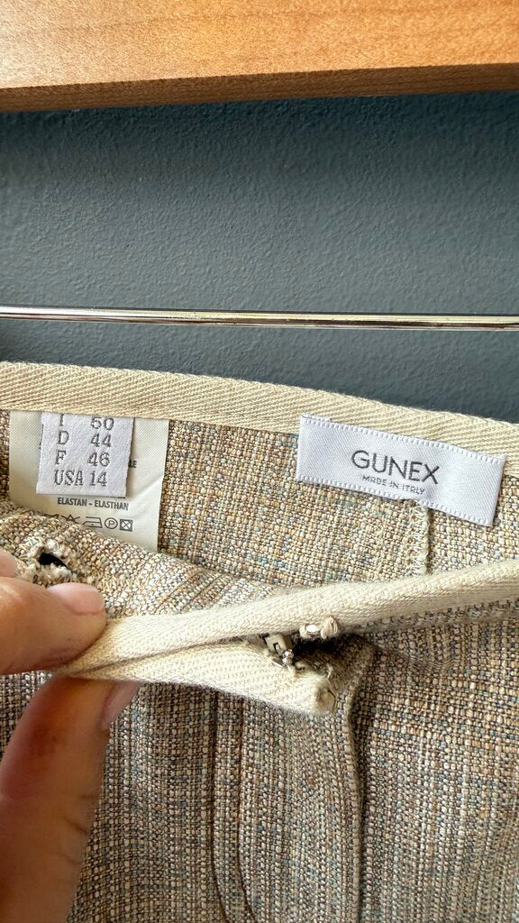 Woven Cotton Blend Skirt