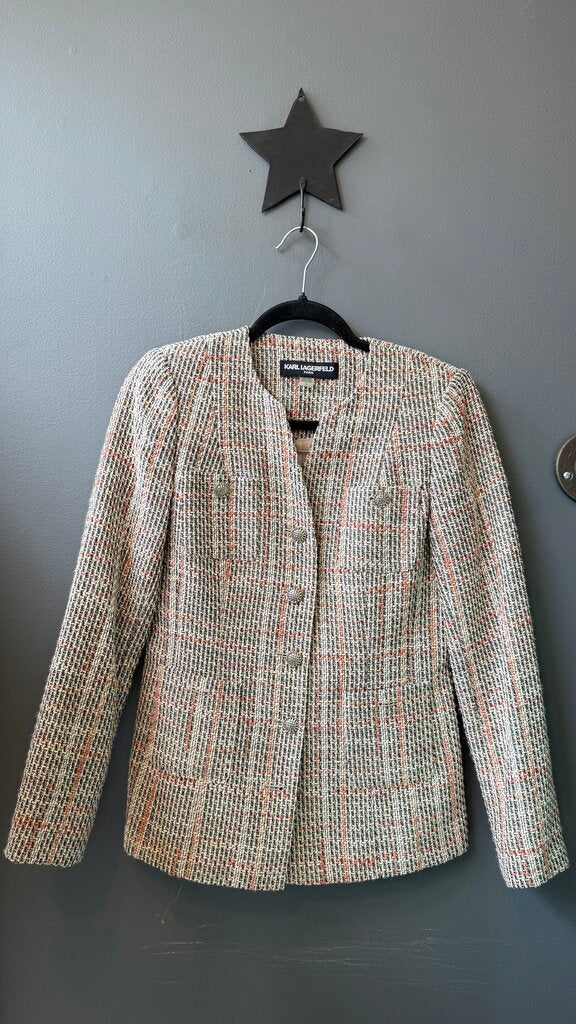 Tweed Notch Collar Jacket