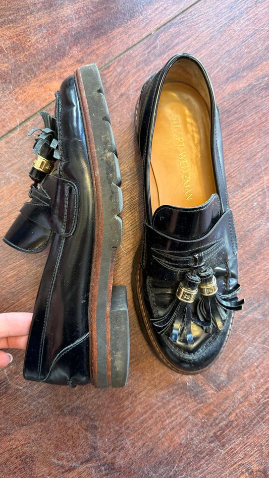 Lug Sole Tassel Loafers