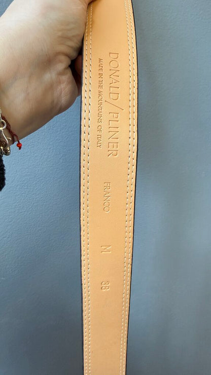 Suede Contrast Stitching Belt