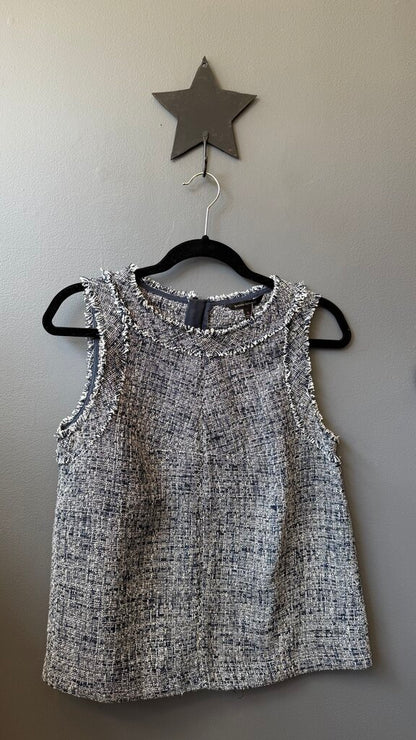 Tweed Sleeveless Shell Top