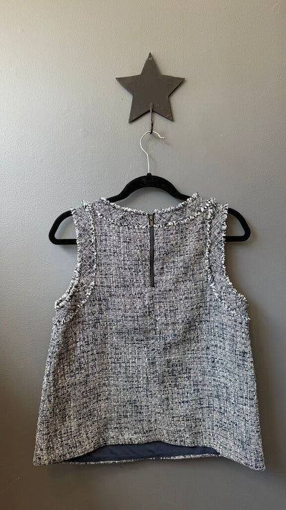Tweed Sleeveless Shell Top