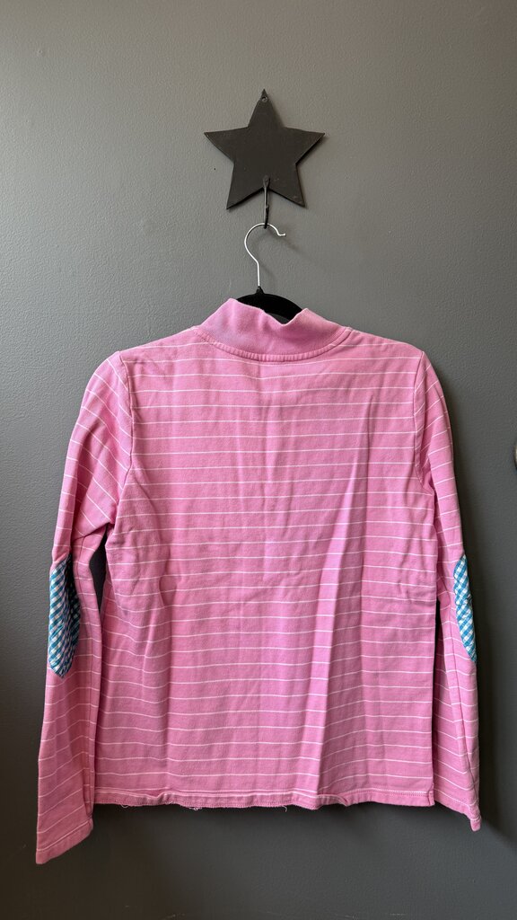 Stripe Patch Elbow 1/4 Zip Pullover