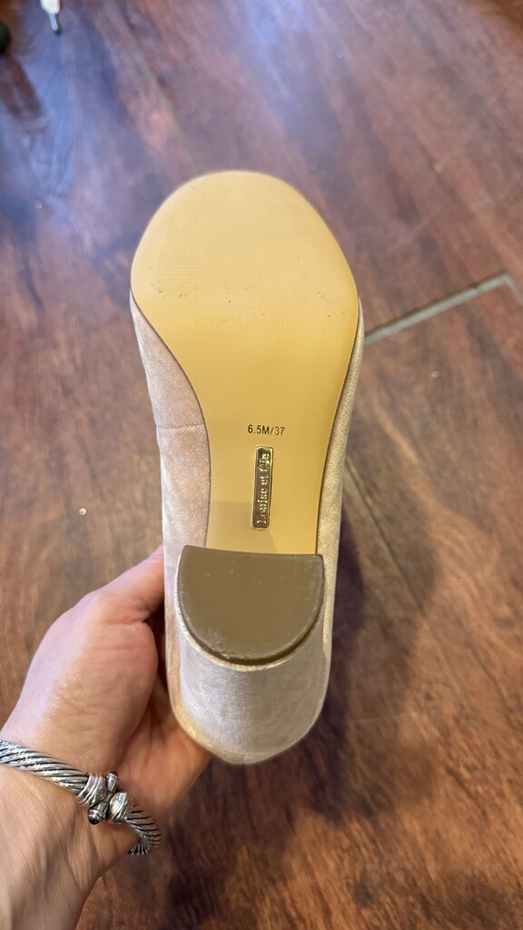 Velvet Block Heels