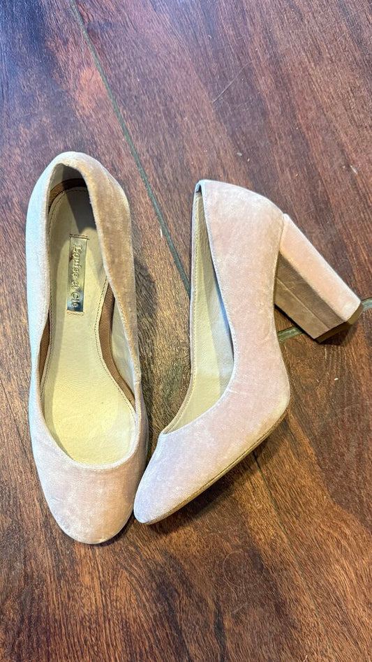 Velvet Block Heels