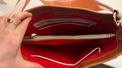 Leather Bucket Tote