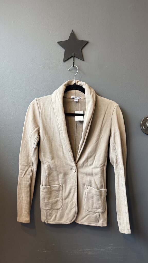 Shawl Collar Sweatshirt Blazer