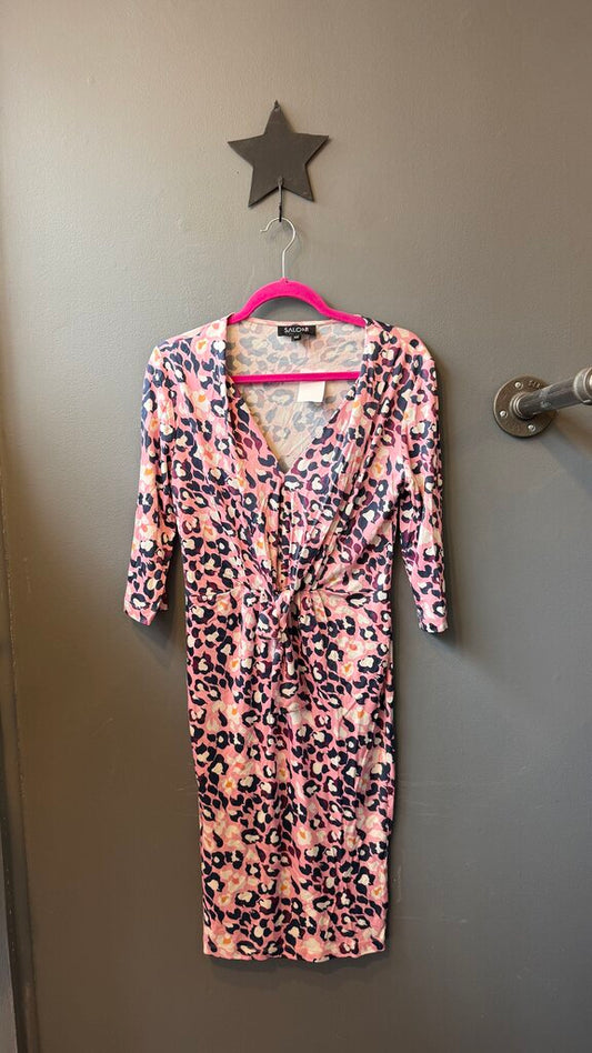 Jersey Tie Front Dress
