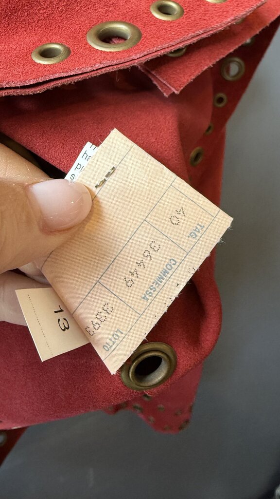 Vintage Suede Grommet Jacket