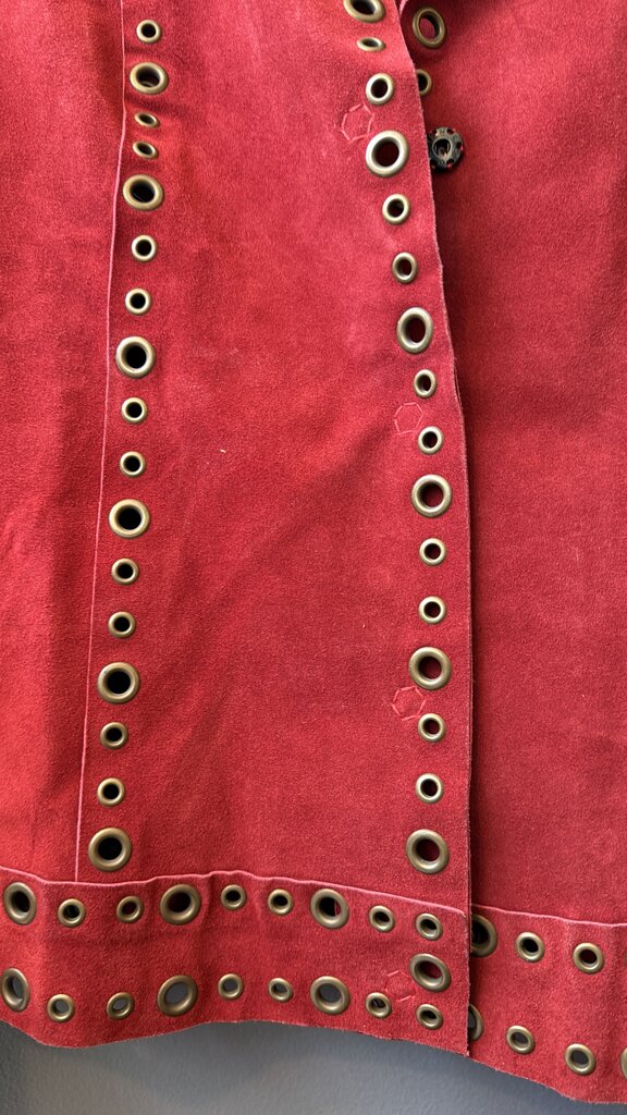 Vintage Suede Grommet Jacket