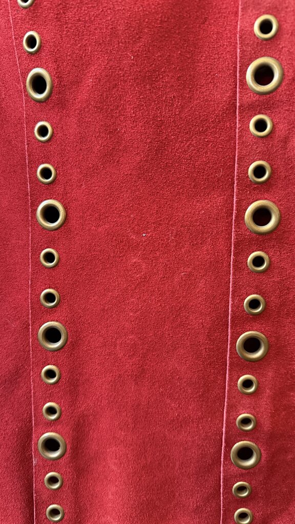 Vintage Suede Grommet Jacket